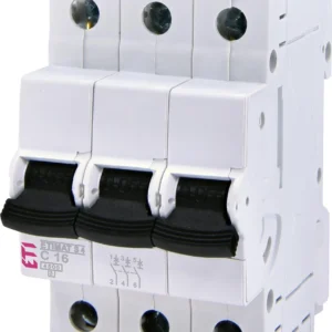 Автоматичний вимикач ETI ETIMAT S4 3p C 16A (4,5 kA) White (1910330)
