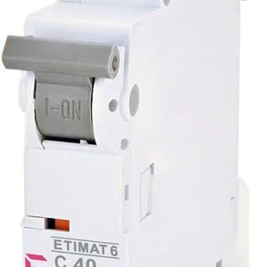 Автоматичний вимикач ETI ETIMAT  6 1p C 40А (6 kA) White (2141520)
