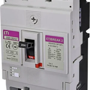 Автоматичний вимикач ETI EB2S 250/3LF 200A (16kA) 3PЕТІ Grey (4671812)