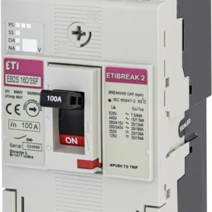 Автоматичний вимикач ETI EB2S 160/3SF 100A (25kA) 3PЕТІ Grey (4671835)