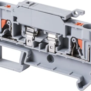 Набірна клемна колодка E.Next e.tc.din.spring.4.HESI під запобіжник 5x20 Grey (s070007)