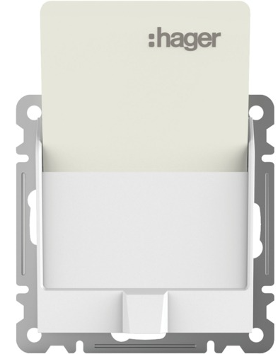 Вимикач картковий Hager Lumina WL0510 White (WL0510)