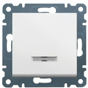 Вимикач Hager WL0110 Lumina-2 White (WL0110)