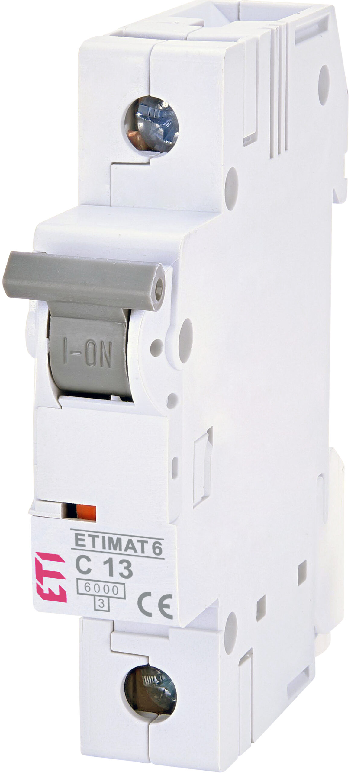 Автоматичний вимикач ETI ETIMAT 6 (1p, C, 13А, 6 kA) (2141515)