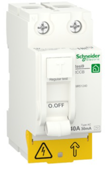 ПЗВ Schneider Electric RESI9 (40A, 30мA, 2P, тип АС) (R9R51240)