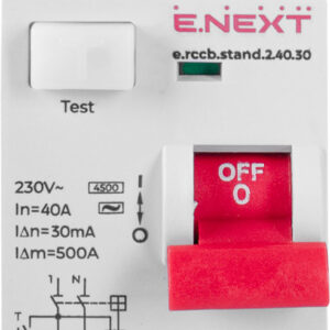 ПЗВ E.Next e.rccb.stand.2.40.30 (40A, 30мA, 2P, тип АС) (s034002)