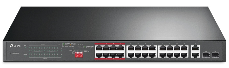Комутатор TP-Link TL-SL1226P (PoE+) Black