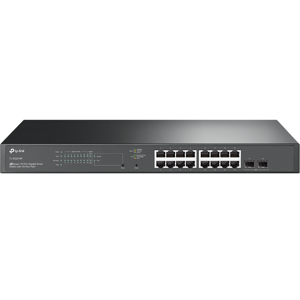 Комутатор TP-Link TL-SG2218P (PoE+) Black
