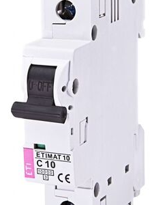 Автоматичний вимикач ETI ETIMAT 10 1p C 10А (10 kA) White (2131714)