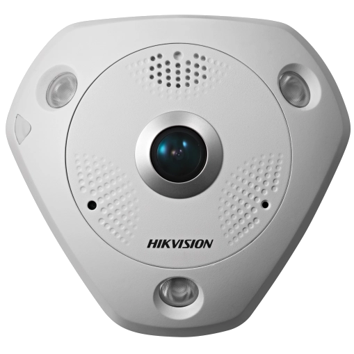 IP-відеокамера купольна Fisheye Hikvision DS-2CD63C5G0E-IVS(B)