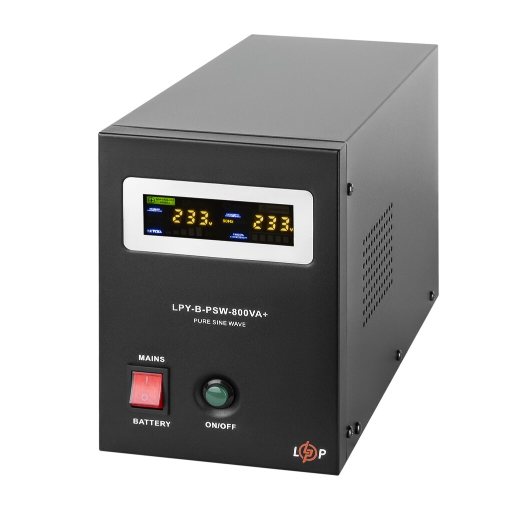 ДБЖ з правильною синусоїдою 12V LPY-B-PSW-800VA+(560Вт) 5A/15A - Зображення 3