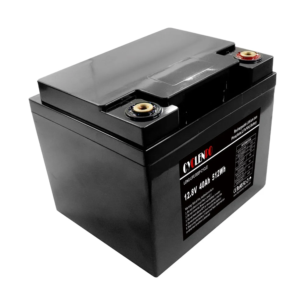 Акумуляторна батарея літій-залізо-фосфатна 12.8В 40Аг Cyclen 12.8V 40AH LiFePo4 - Зображення 3