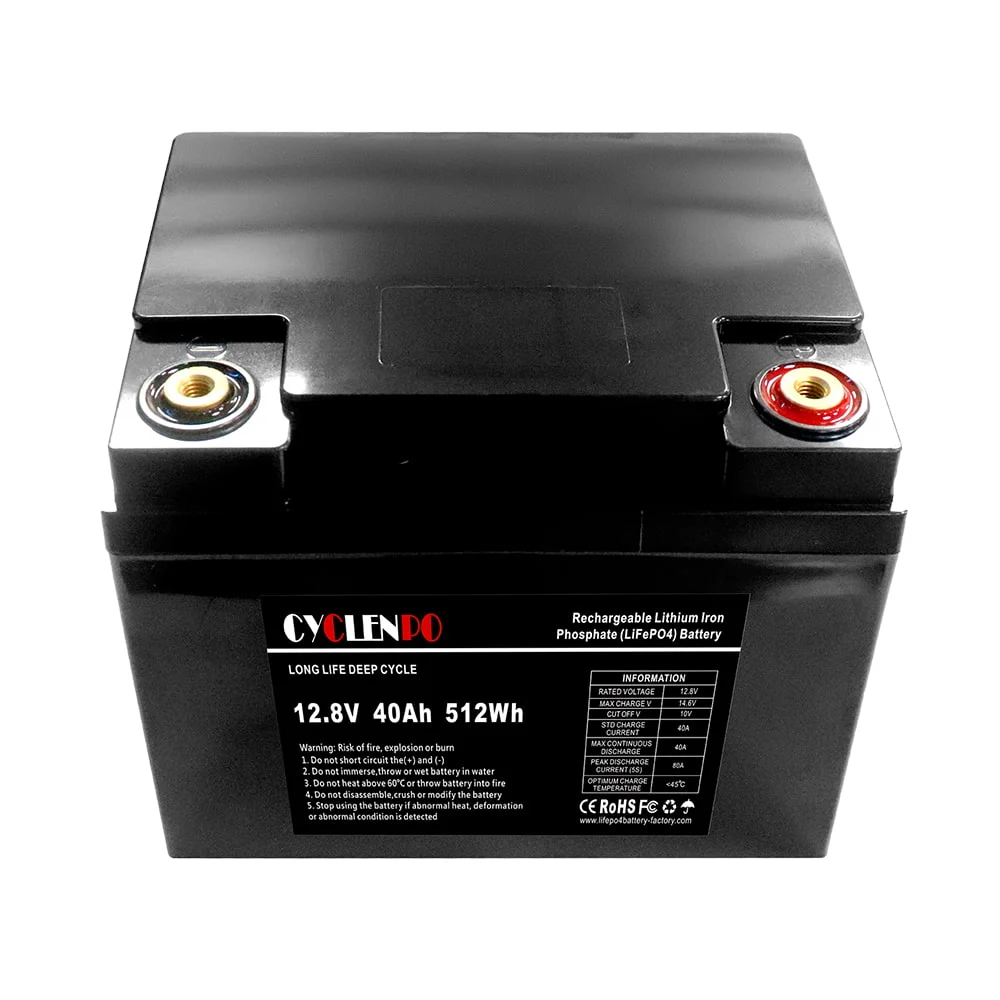 Акумуляторна батарея літій-залізо-фосфатна 12.8В 40Аг Cyclen 12.8V 40AH LiFePo4 - Зображення 4