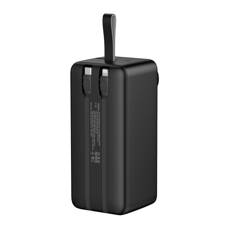 Універсальна мобільна батарея ColorWay LCD 50000mAh Black (CW-PB500LPA4BK-PDD) - Зображення 4