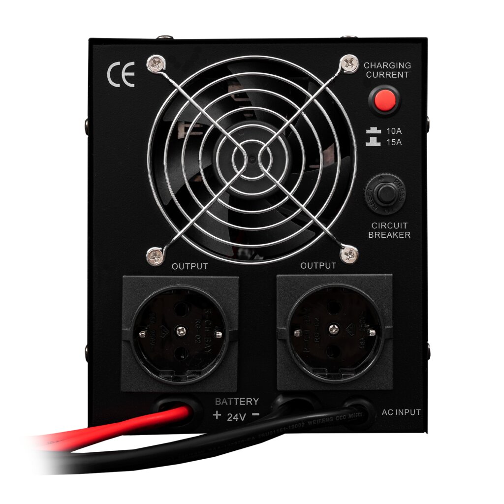 ДБЖ LogicPower LPY-PSW-1500VA+ (1050Вт) 10A/15A з правильною синусоїдою 24V - Зображення 4