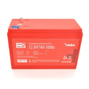 Літій-залізо-фосфатний акумулятор Merlion LiFePO4 12.8V 7AH (4S2P/BMS-10A), (151х65х95), 0,86 kg for UPS, до 5000 циклів, Q12