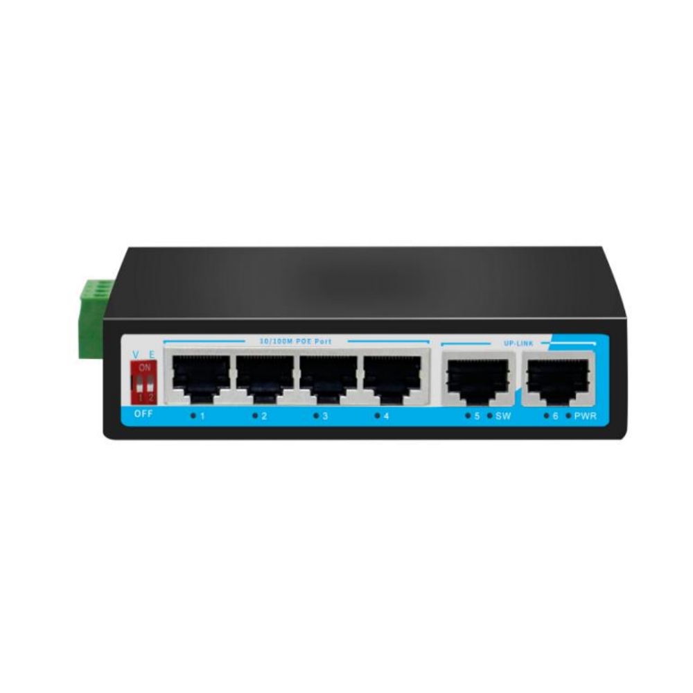 POE комутатори 6-ти портовий индустр. HongRui HR500-AF-42 HongRui 8006