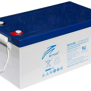Аккумуляторная батарея GEL RITAR DG12-260, Gray Case, 12V 260.0Ah