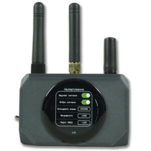 Детектор FPV дронів Тенета PRO з трьома антенами (415-1050 МГц + 2.4Ггц)