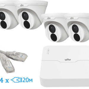 Комплект відеоспостереження Uniview IP 4TURRET
