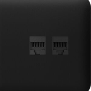 Бічна панель для вбудованої інтернет-розетки Ajax SideCover (LAN) Black (126212.319.BL)