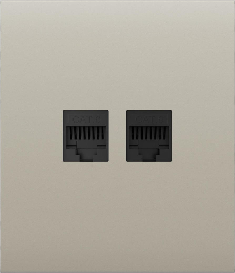 Передня панель для вбудованої інтернет-розетки Ajax CenterCover (LAN) Ivory (126197.318.IV)