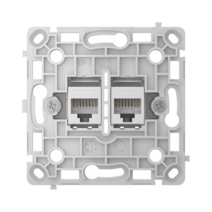 Механізм розетки Ajax OutletCore (LAN) Vertical White (126186.165.WH)