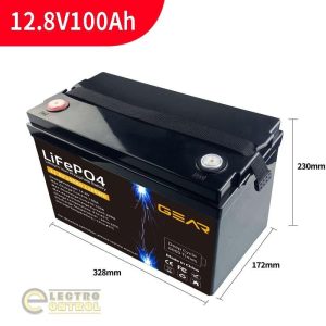 Акумуляторна батарея GEAR LiFePo4 12.8V / 100 Ah (1280Wh)  Подробнее: https://ecshop.com.ua/ua/p151098-akkumulyatornaya_batareya_gear_lifepo4_12-8v_100_ah_1280wh?srsltid=AfmBOoo3PofCRVSVkl3OQ5mpOMRn-emz77tffrynJQjd3vxc5cRcw20V