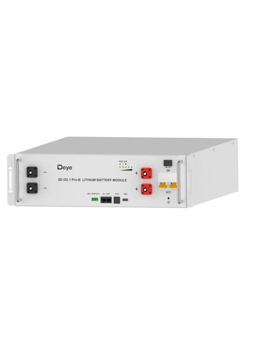 Акумуляторна батарея SE-G5.1 PRO-B DEYE (LIFEPO4 51,2V 100AH 5,12KWH)
