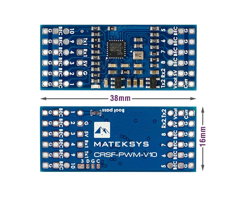 Конвертер сигналу Matek CRSF to PWM Converter w/ Vario, CRSF-PWM-V10