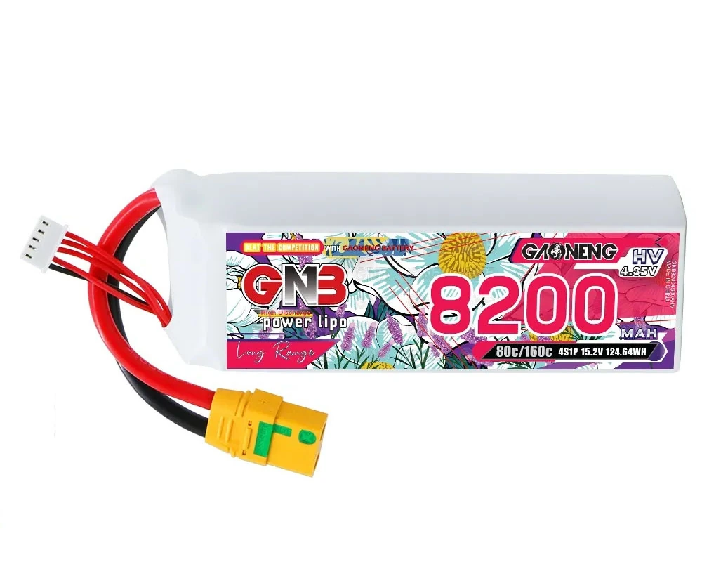 LiPo акумулятор GNB 15.2V 8200mAh 80C 4S1P HV XT90